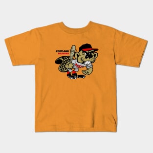 Retro Portland Beavers Baseball Kids T-Shirt